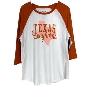 NWT Texas Longhorns Women’s Baseball T-Shirt Size XL